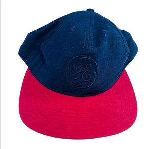 Vintage General Electric GE Patch Snapback Trucker Hat Cap USA Adjustable